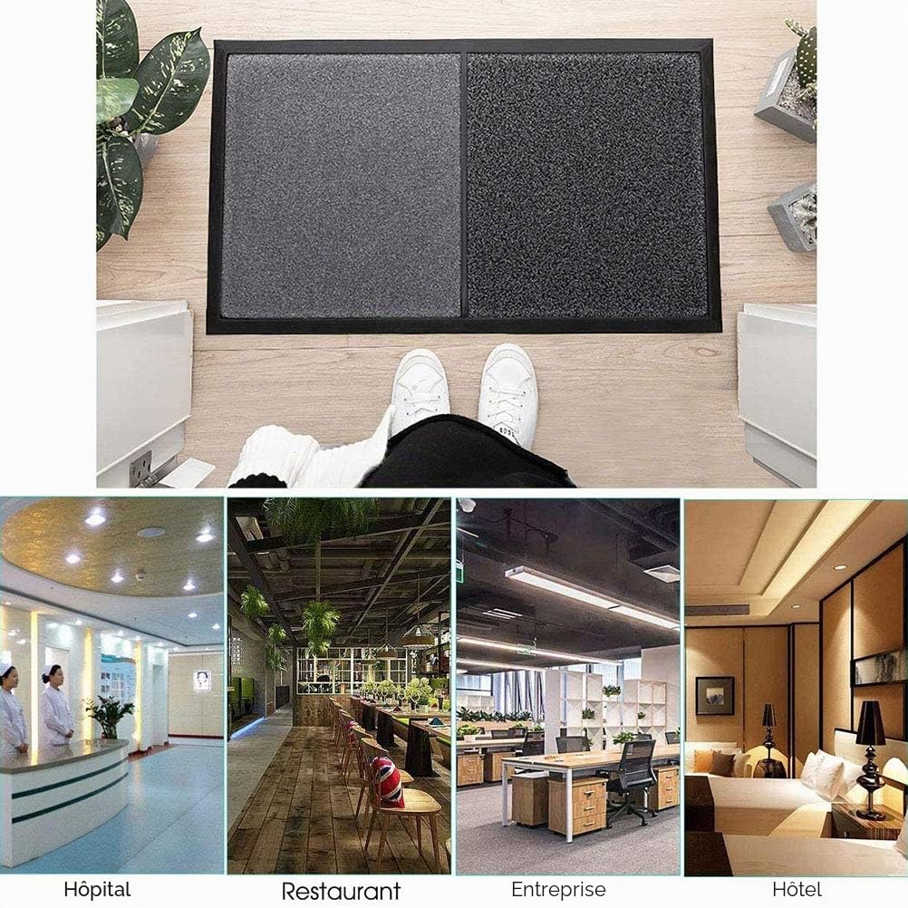 GMWD tapis de Sol Désinfectant, Semelles de Chaussures Tapis de Sol pour Nettoyage de Porte d’Entrée Absorbant l’Eau