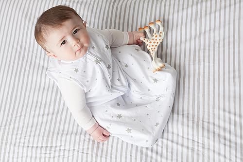 Miniatura 6 de Ely's & Co. Manta de algodón para bebé, saco de dormir de algodón 0-3,3-6, 6-12, 12-18 meses, juego de 2 unidades para bebé niño y niña, rosa, azul