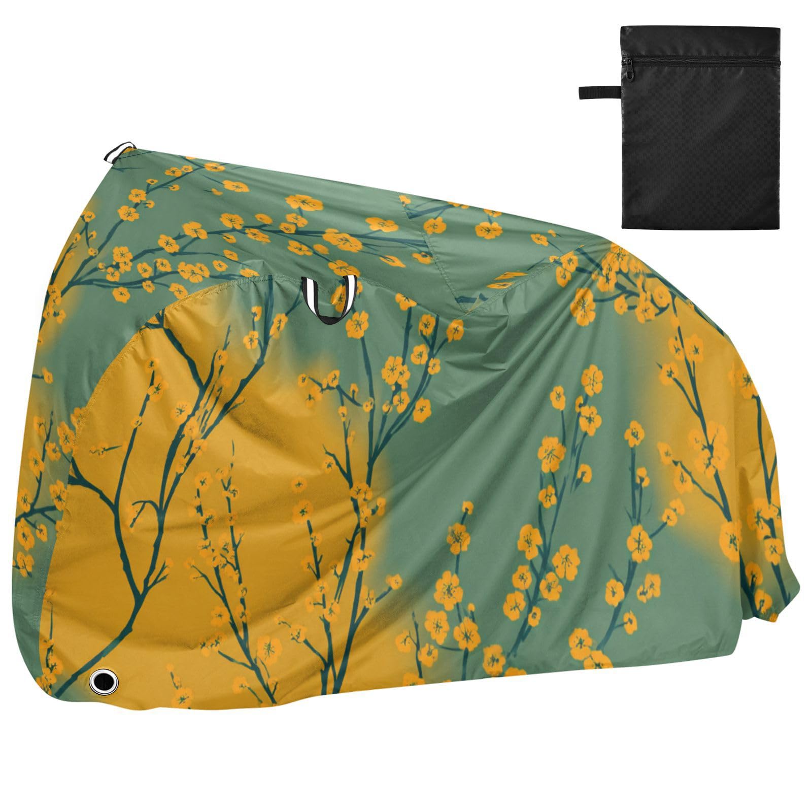 Housse de vélo imperméable avec trous de verrouillage pour intérieur et extérieur - Convient à la plupart des cobertor para bicicletas para lluvia y sol