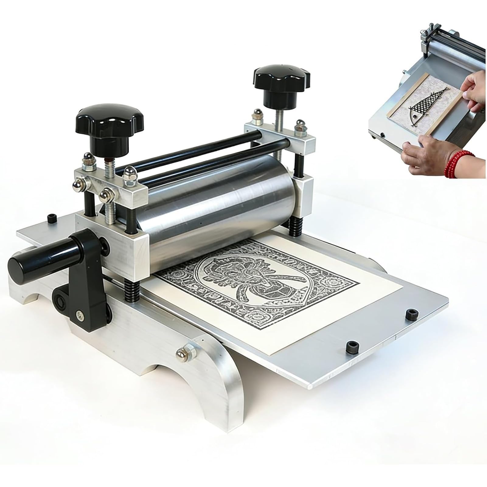 Presse à Imprimer Manuelle, Presse Taille-Douce de Bureau