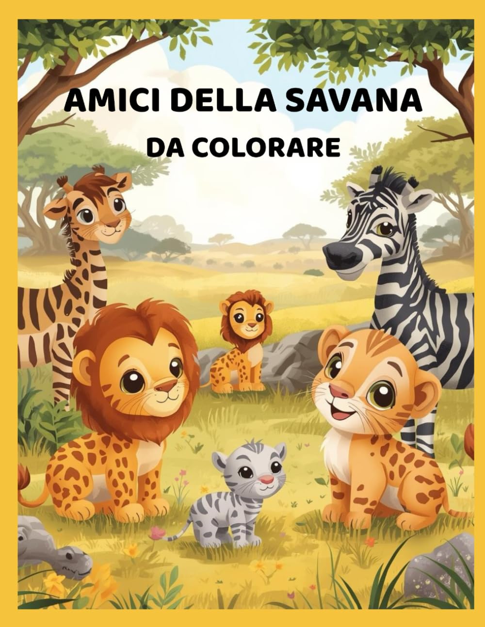 AMICI DELLA SAVANA: Da Colorare