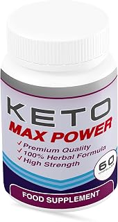 Keto Max Power -Ketosis Assist, App Safe Weight Loss,Free Food List & 7 Day Plan-Supplements Sanctuary-60 Capsules