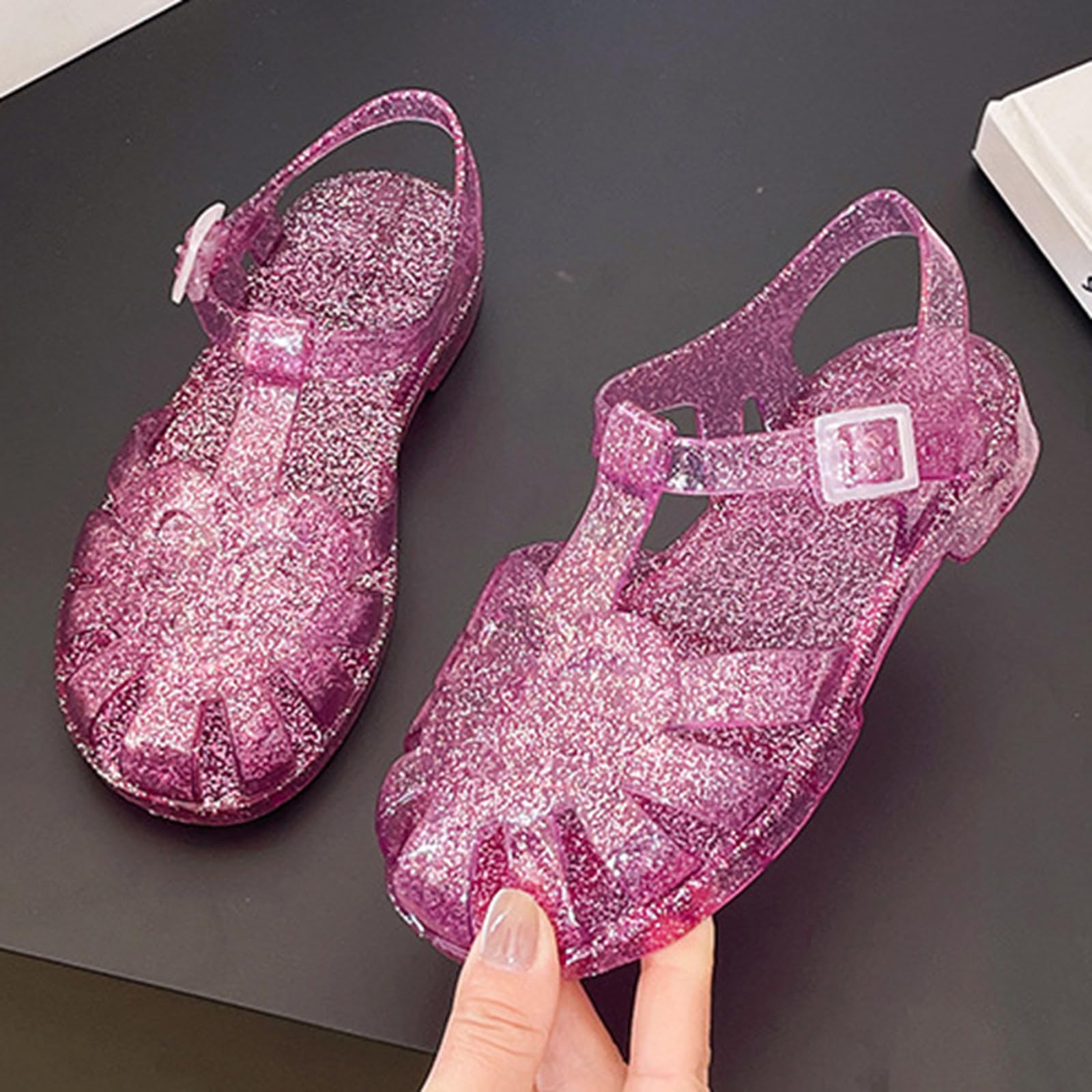 RXZCHH Generisch dziewczę ły maluch oddychają buty w stylu casual z odkrytymi palcami do codziennej zabawy na świeżym powietrzu letnie modne buty wiosenne