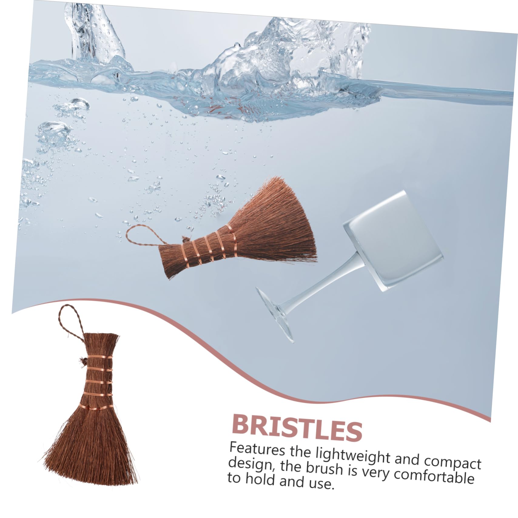 Cabilock 5piezas Cepillo Palma Para Limpieza De Cocina Cepillo De Tazón Hecho Mano Para Platos y Utensilios Diseño Práctico Orificio Para Colgar