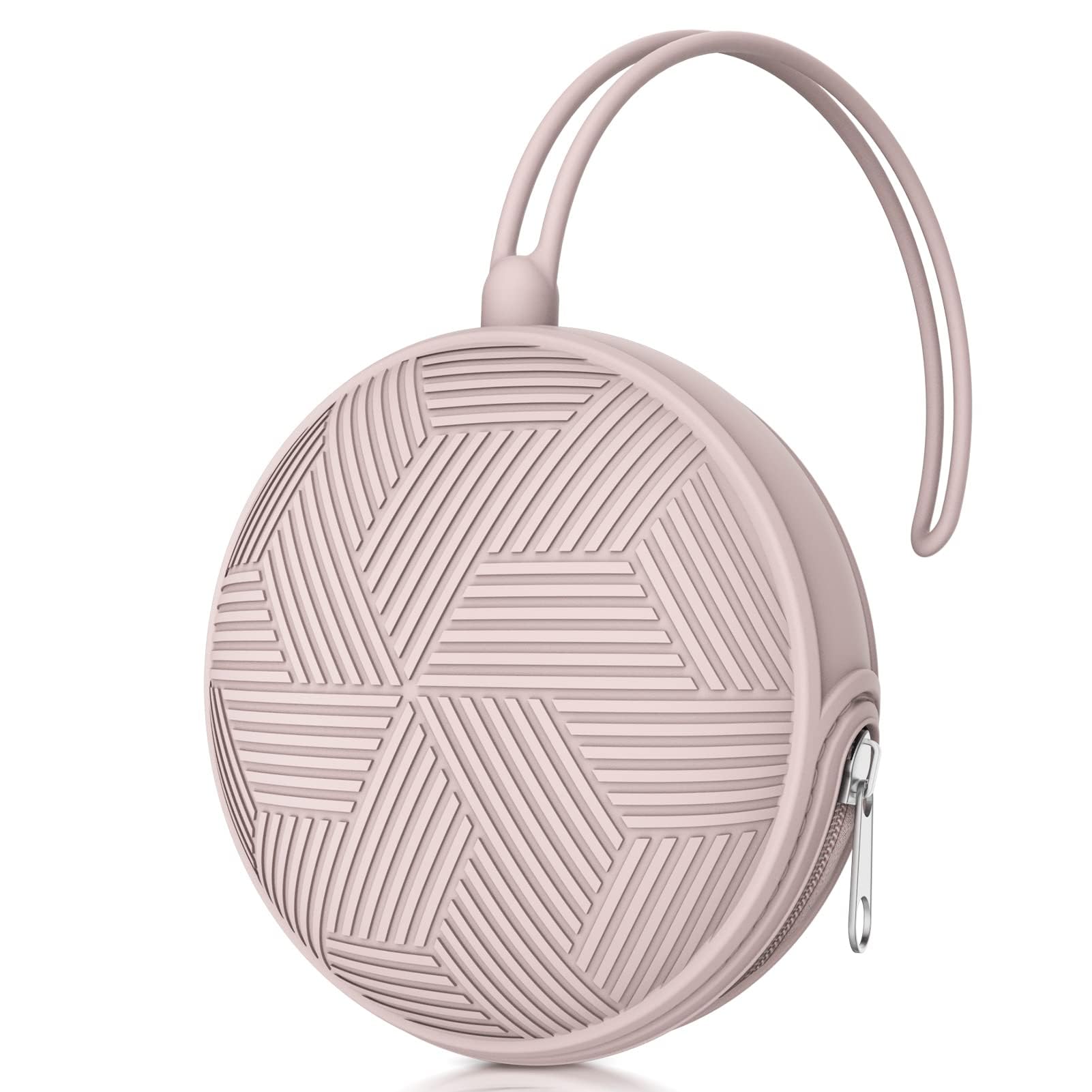 Smlpuame Silikon Schnullerbox Mädchen Junge,BPA-Freiem Silikon Schnullerhalter Aufbewahrung für 2 Schnuller,Wasserdicht Schnullerhalter Schnullerbox für Wickelrucksack(Rosa)