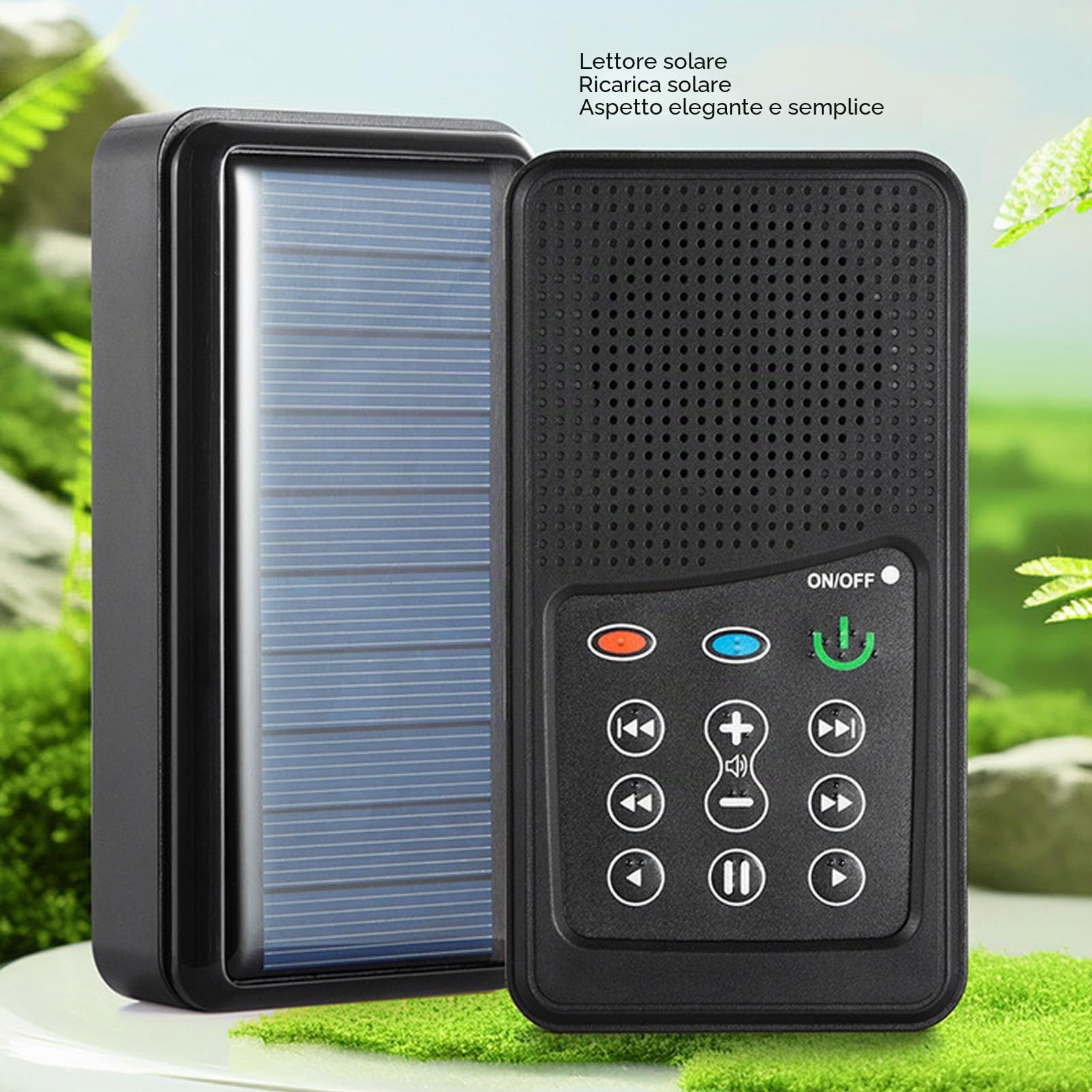 Audio Bible Player per Anziani, Lettore Audiolibro delle Scritture a Energia Solare con capacità di 4 GB e Auricolare, Lettore di Scritture Audio (Bengalese, Mondo Inglese,