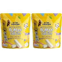 Human Fall Flat Star Candy | Frozen Dried Ice, Vanilla Flavored - 1 Bag x2