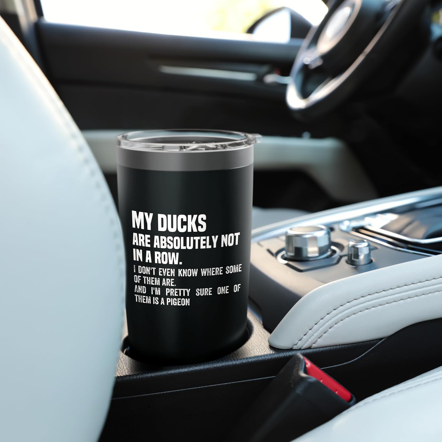 My Ducks Are Absolutely Not In A Row Funny Stainless Steel Insulated Tumbler - Image 6