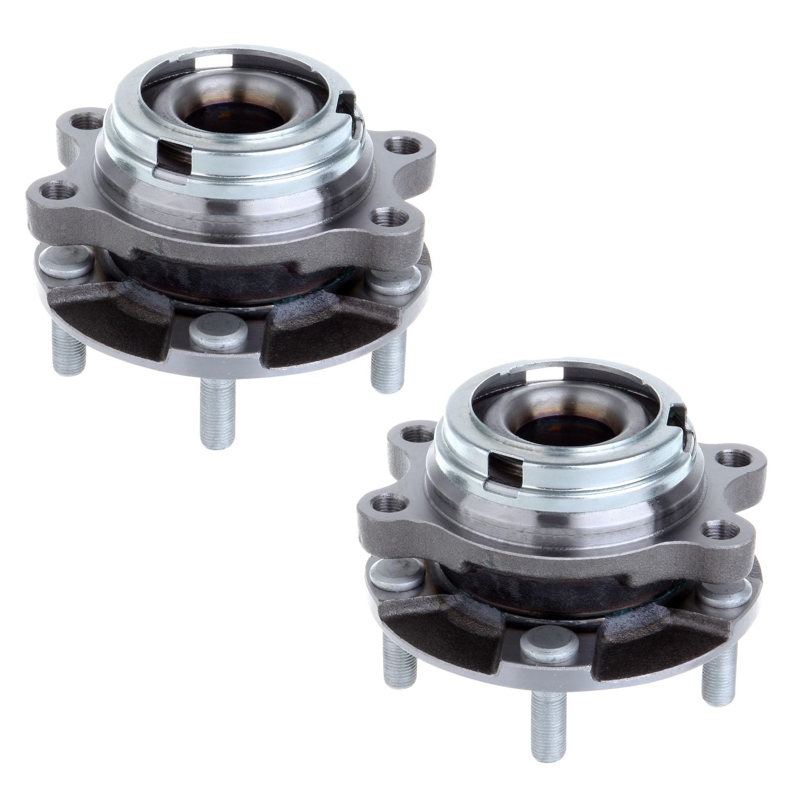 ECCPP Pair of 2 Front Wheel Hubs Bearings Assembly HA590125 fit for EX35 EX37 FX35 FX37 FX45 FX50 G25 G35 G37 M35 M37 M45 M56 (AWD Models ONLY)