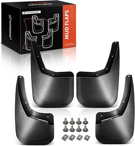 A-Premium Juego de 4 unidades de guardabarros con accesorios compatibles con Chevrolet Silverado 1500, Silverado 2500 HD 3500 HD 2007-2014,