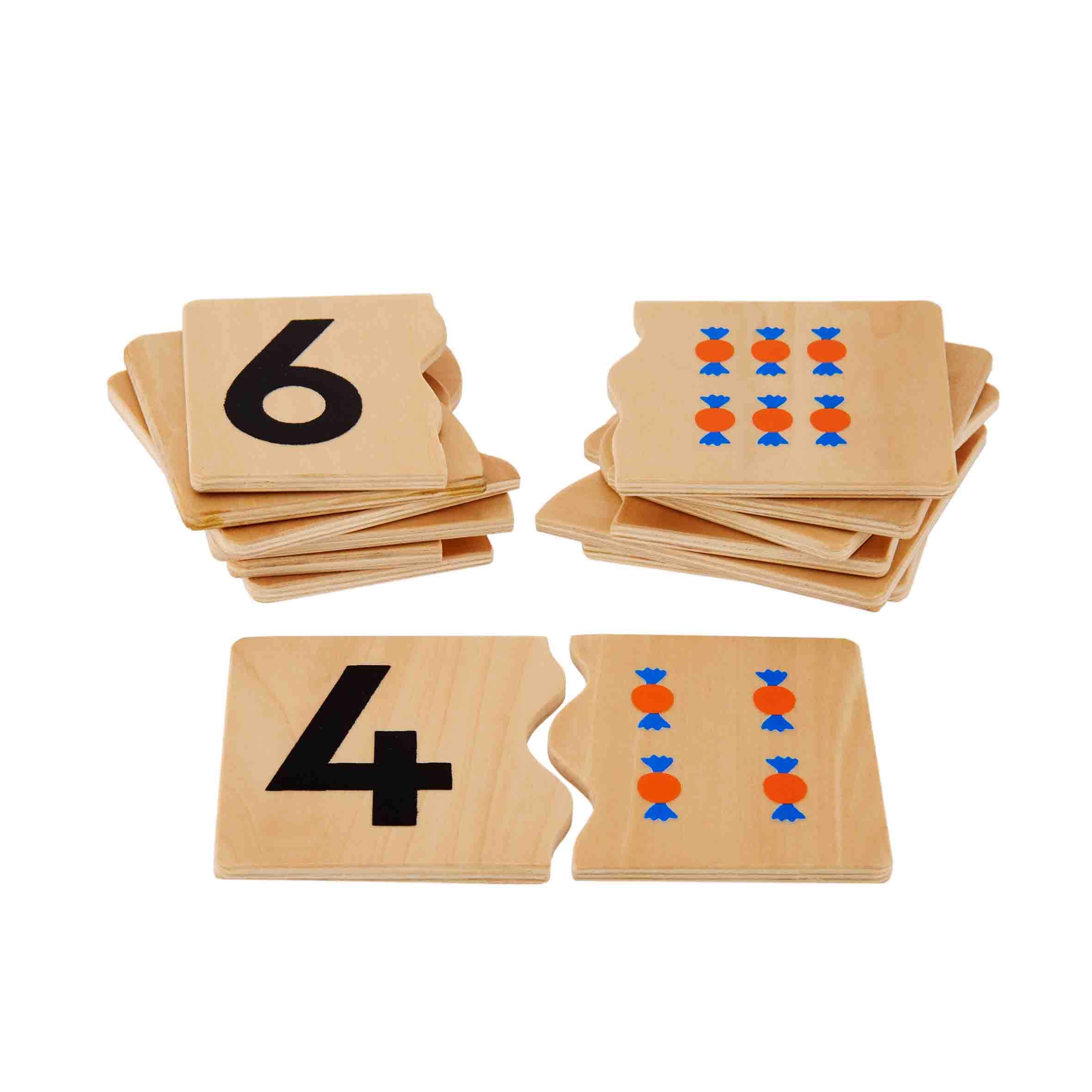Numeral-Quantity Matching | Wooden Counting Puzzle | Digit with Quantity Matching | 10 Wooden Plates (B07STMYTZ7) Amazon Price History, Amazon Price Tracker
