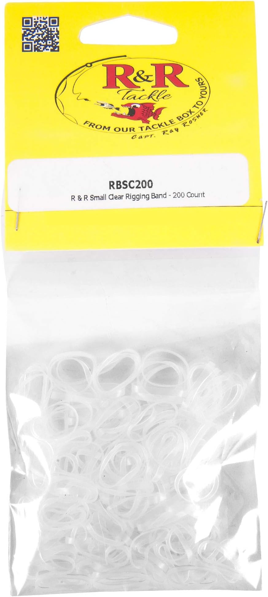 R & R Rigging Bands - 200 Pack - Small - Clear