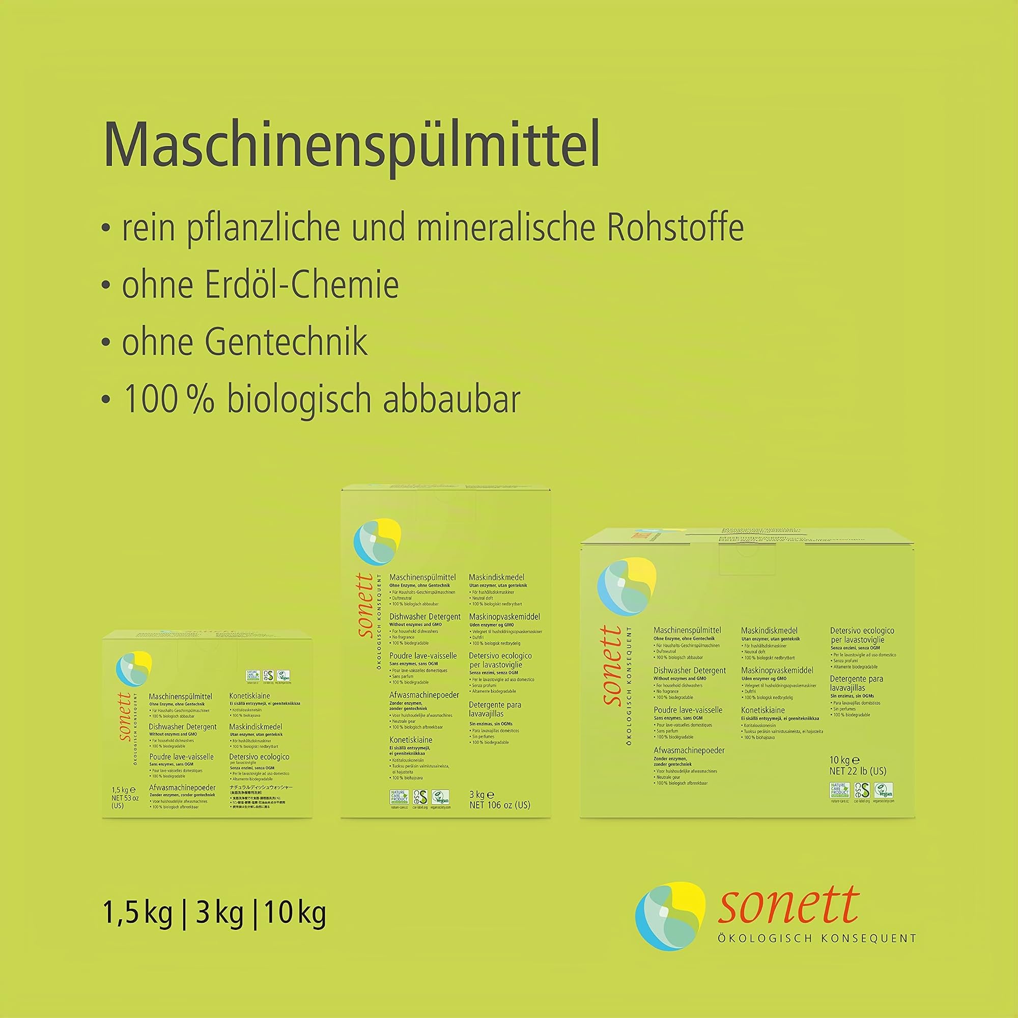 Sonett Machinenspülmittel, 10 kg
