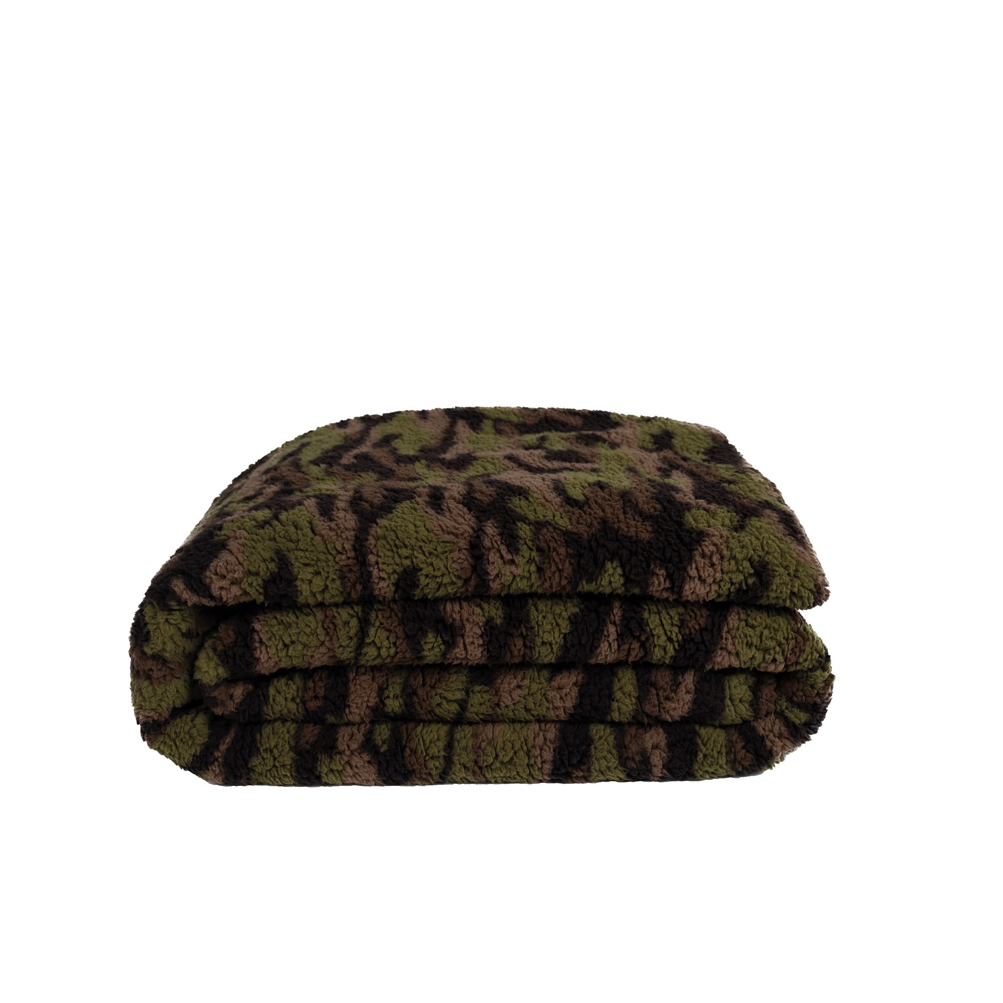 Reborn Camouflage Blanket Double-Face Faux Fur Cuddly Blanket Fluffy  and Luxurious Faux Fur Blanket with Cotton Inside 140 x 190 cm 670  Forest