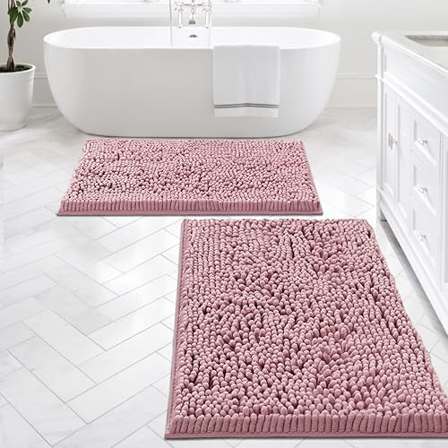 Miniatura 34 de H.VERSAILTEX Alfombras de Baño Tapete de Baño Alfombras de Baño Tapetes de Baño para Baño Antideslizante Extra Grueso Rebotante Suave Chenille