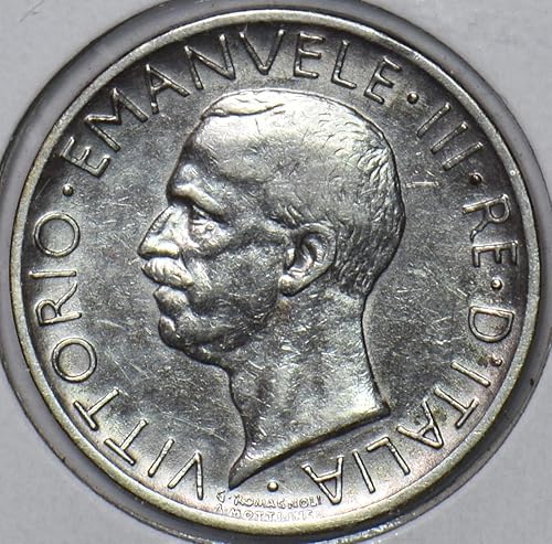 Collectible Coin Italy 1928 R 5 Lire Eagle animal 295957