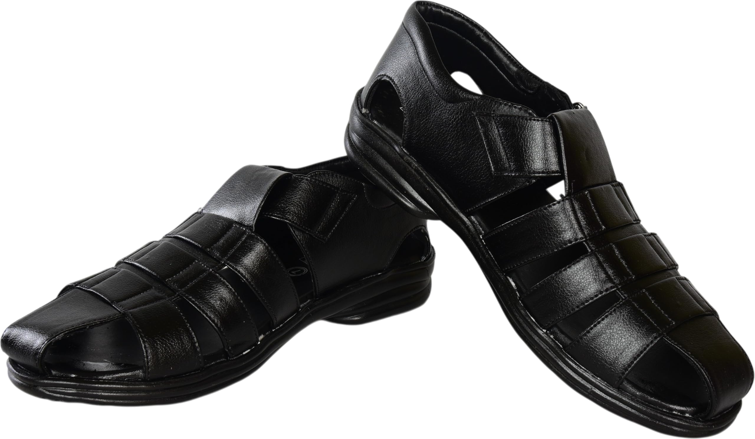 Men's Black Sandal - Casual Wear-image-5