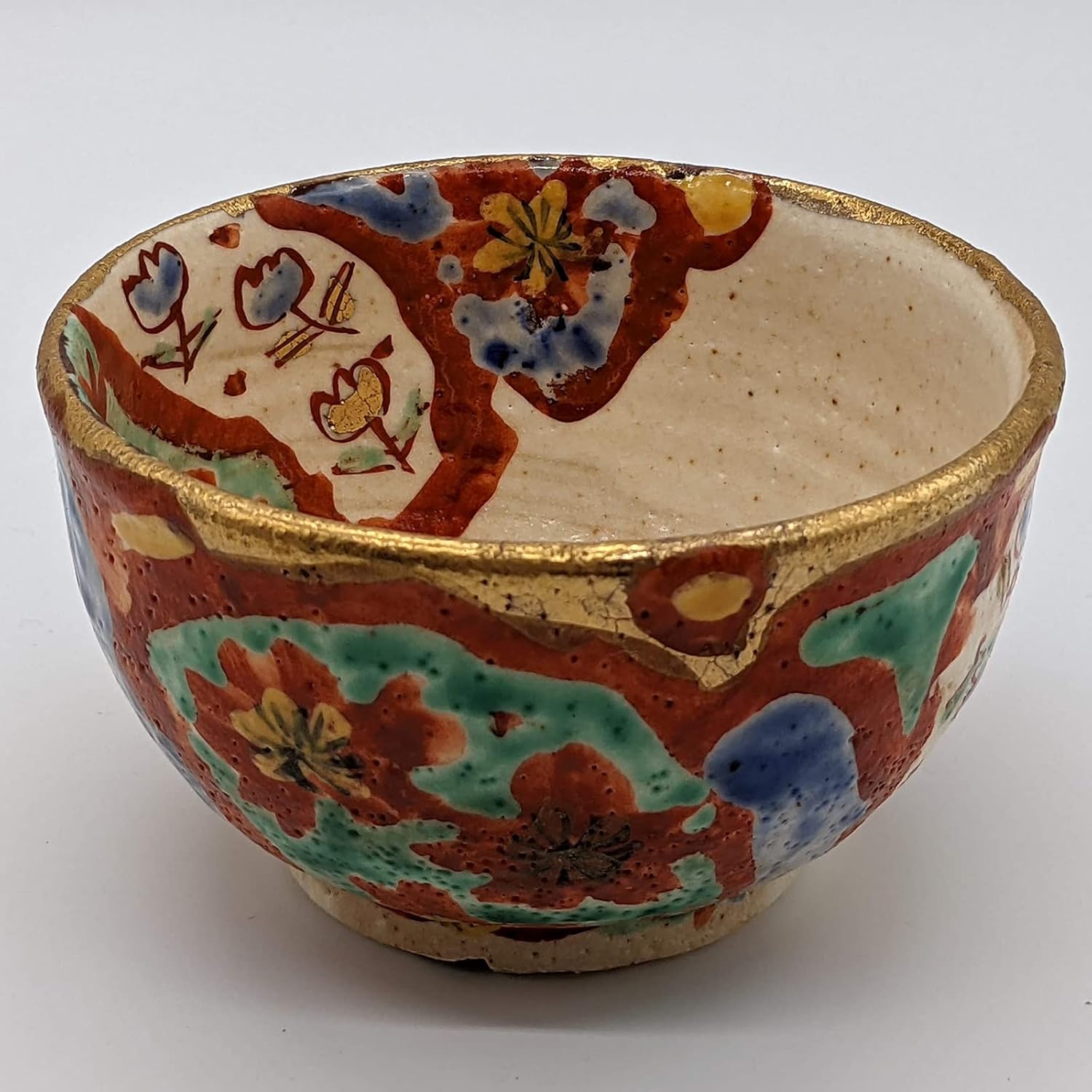 Utsuwa Roan 105-0012 Mino Wada Ichihito Matcha Bowl, Tea Cup, 4.7 inches (12 cm), Yamahofu, Made in Japan