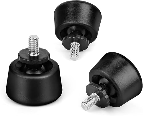 VICTIV Pico de goma universal antideslizante de 1/4 de pulgada, compatible con trípode Victiv NT70 NT72, rosca de 1/4"-20 para trípodes monopies (3