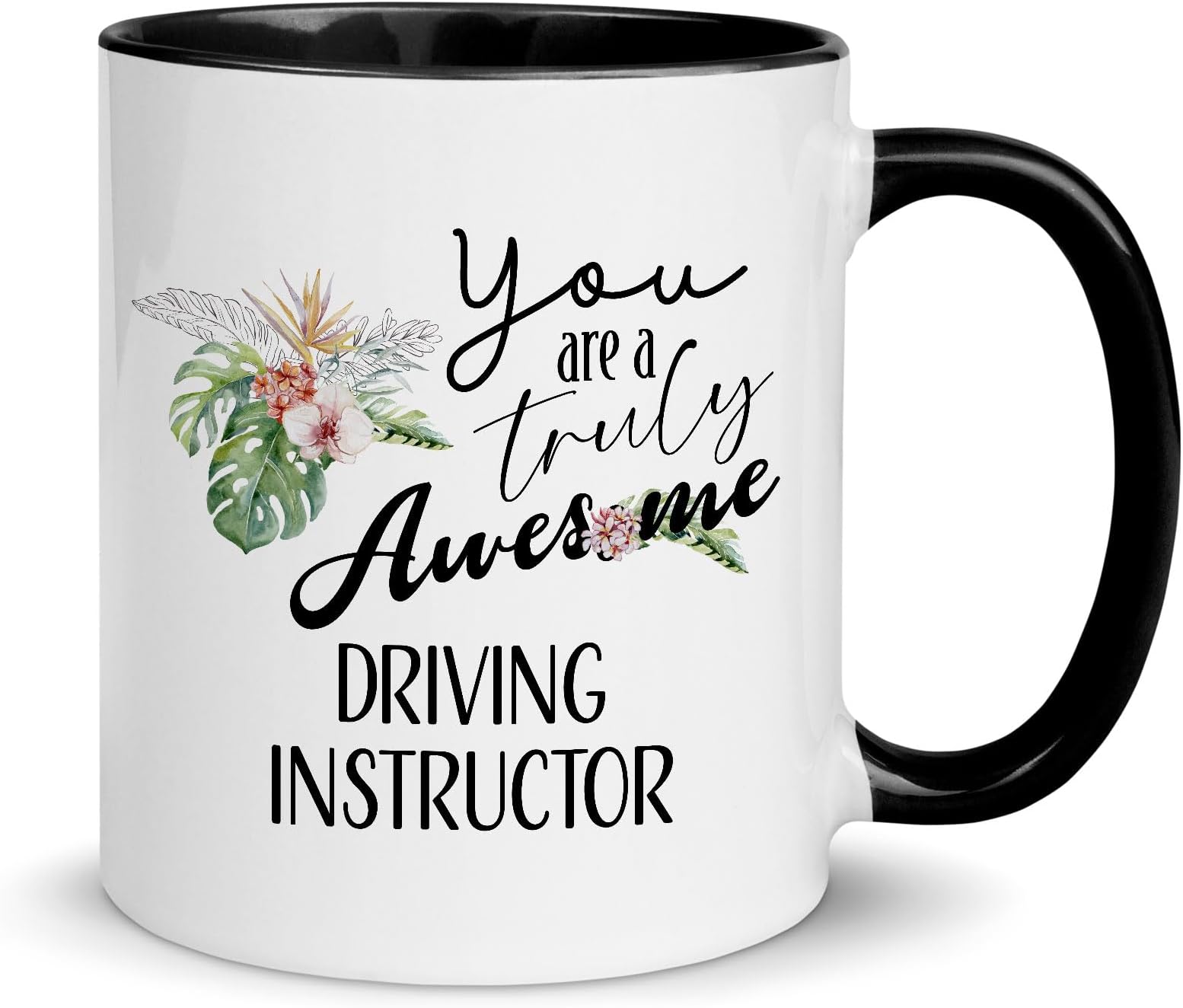Driving Instructor Gifts for Women - You Are A Truly Awesome Mug - Her Female Lady Friend - Appreciation End of Year Thank You Graduation Retirement - Black Accent Coffee Cup