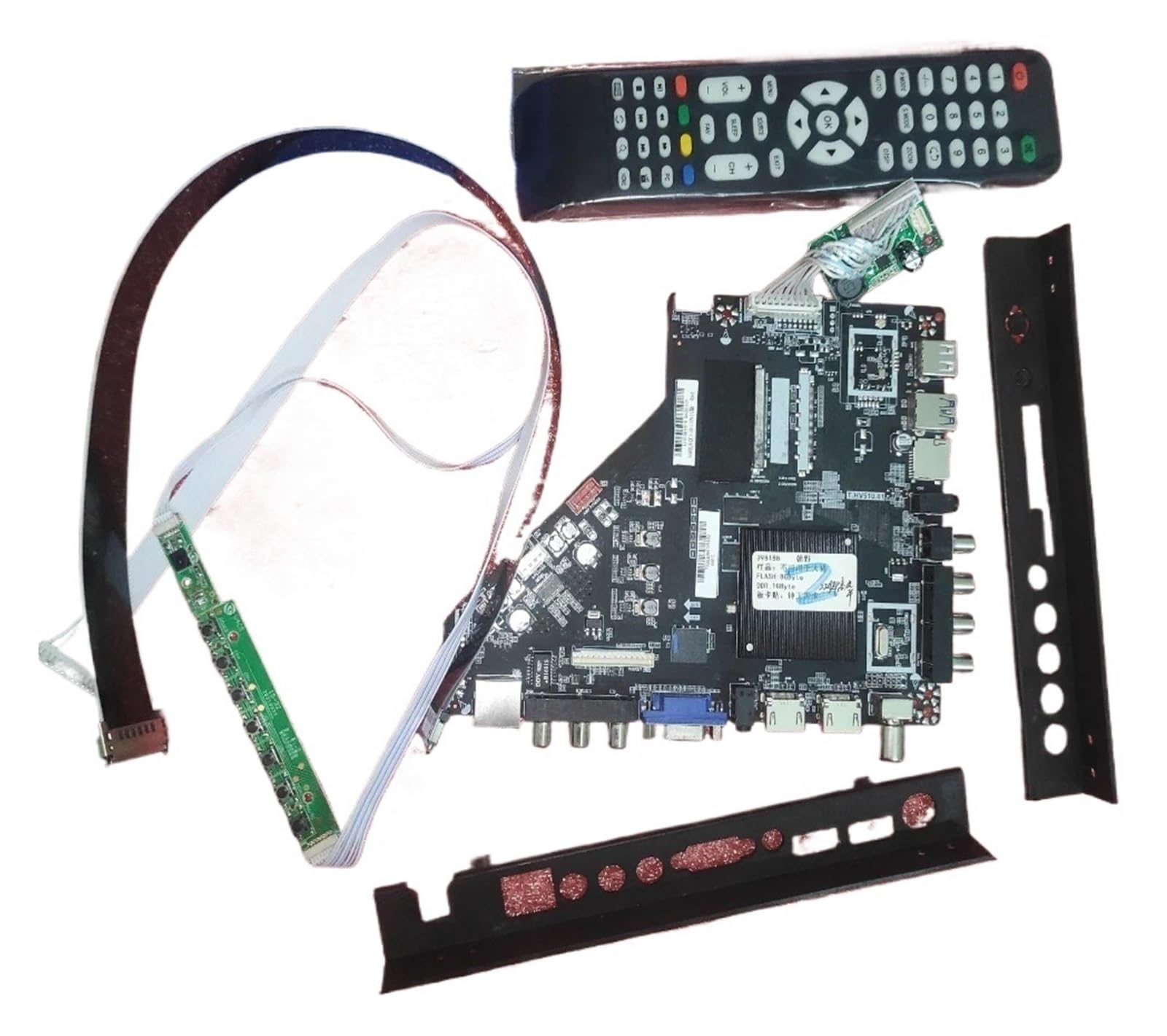 T.HV510.81 Android dual core WiFi 4K TV motherboard 1g DDR + 8g EMMC ，Compatible For Samsung， OR ，Compatible For LG， screen can be compatible(With attachments)