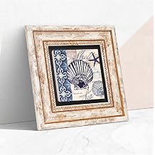 Pinecone Stone Deniz Kabu u Ta  Duvar Tablosu -  er eveli Ta  Tablo - Dekoratif Duvar Sanat  - Modern Ev ve Ofis Duvar Dekoru K1-398