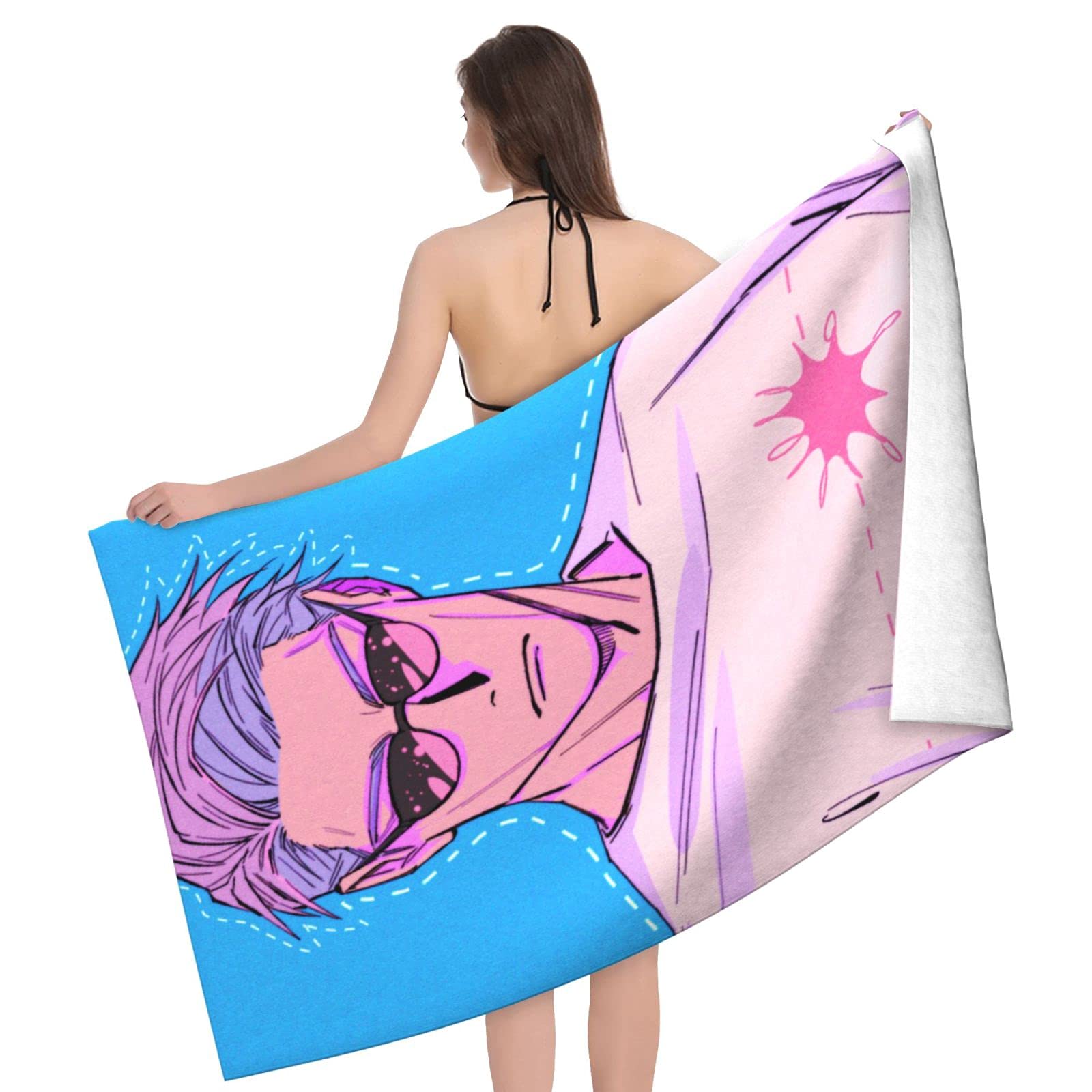 Amazon.co.jp: 呪術廻戦 ななみ けんと 七海建人 ビーチタオル バス