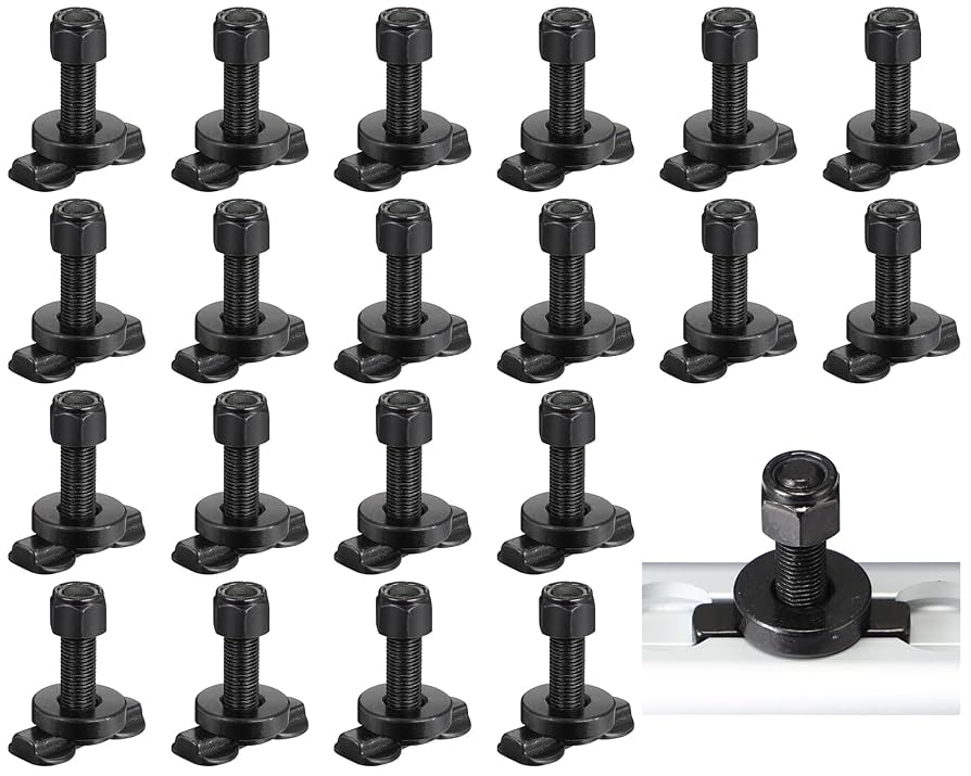 Amazon.com: Therwen 20 Pcs L Track Double Lug Threaded Stud