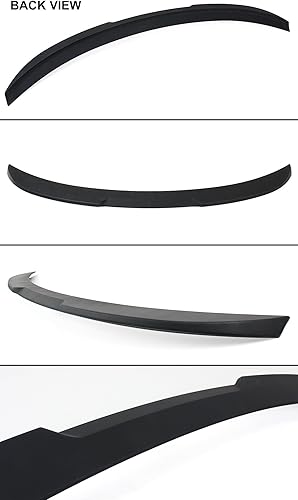 Miniatura 2 de KDM - Alerón de tapa de maletero estilo H negro mate compatible con Hyundai Elantra Sedan 2017-2018