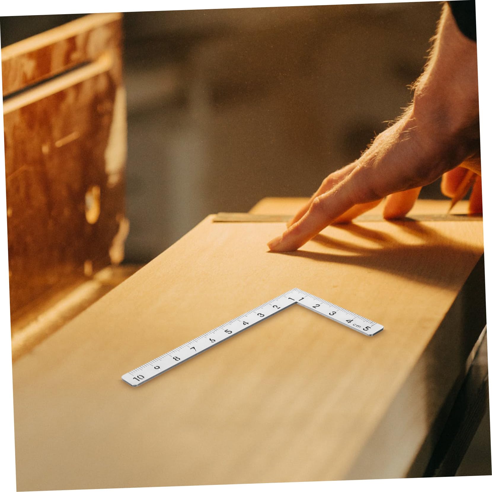 NUOBESTY 5pezzi Framing Inossidabile Righello Per Falegnameria Design Leggero e Portatile Strumento Misurazione Precisa Per e Lavori Finitura