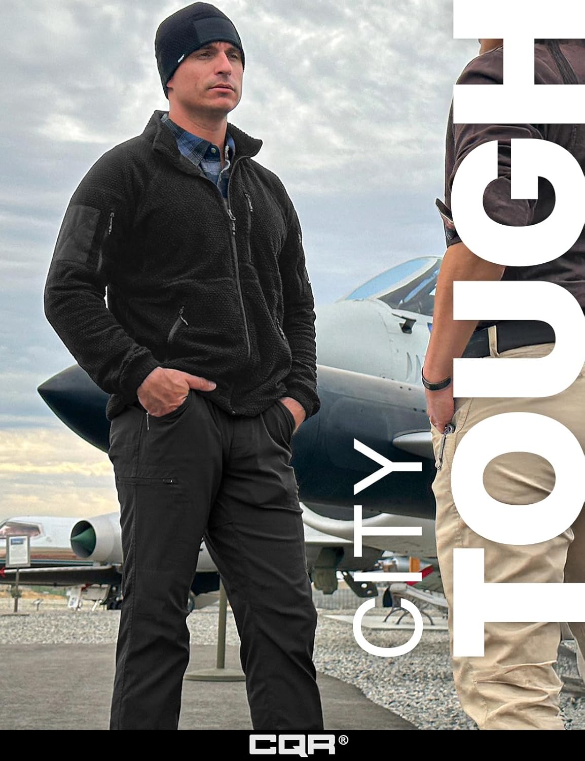 CQR Men's Vent Stretch Pants, Quick Dry Lightweight Casual Cargo Pants, Water Resistant Straight-Fit Utility Work Pants - Image 4