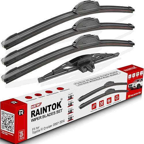 Juego de limpiaparabrisas de repuesto para Toyota FJ Cruiser 2007-2014, calidad original de fábrica, para mi automóvil, 16, 14, 14, 10 pulgadas