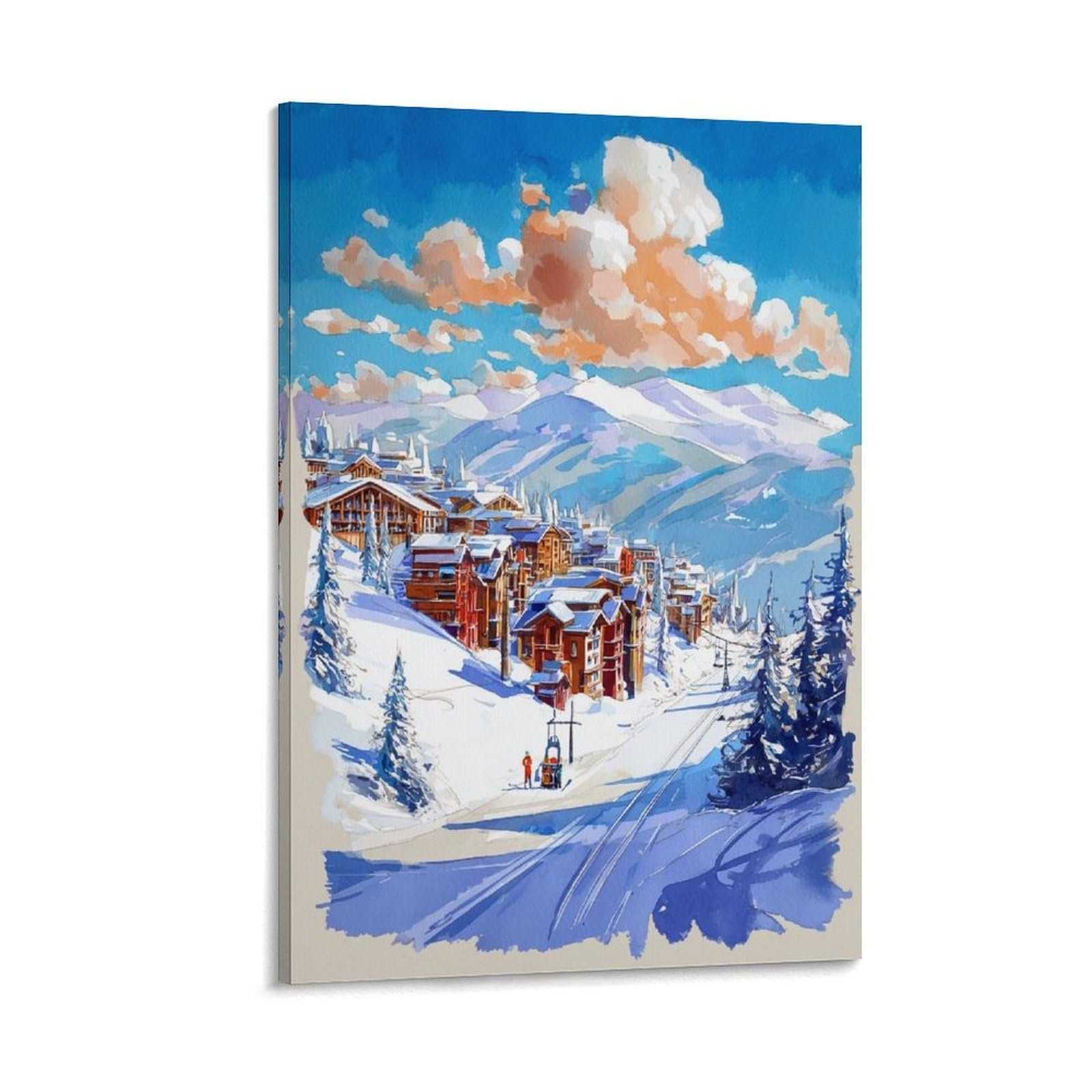 ZBBGGOZ Breckenridge Poster 08x12inch(20x30cm) Canvas Wall Posters And Art Picture Print Modern Family Bedroom Decor