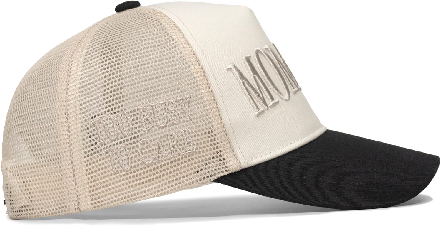 Mommin Trucker Hat for Women,Vintage Embroidered Baseball Cap,Mom Essentials Funny Gifts for Mothers Day - Image 5