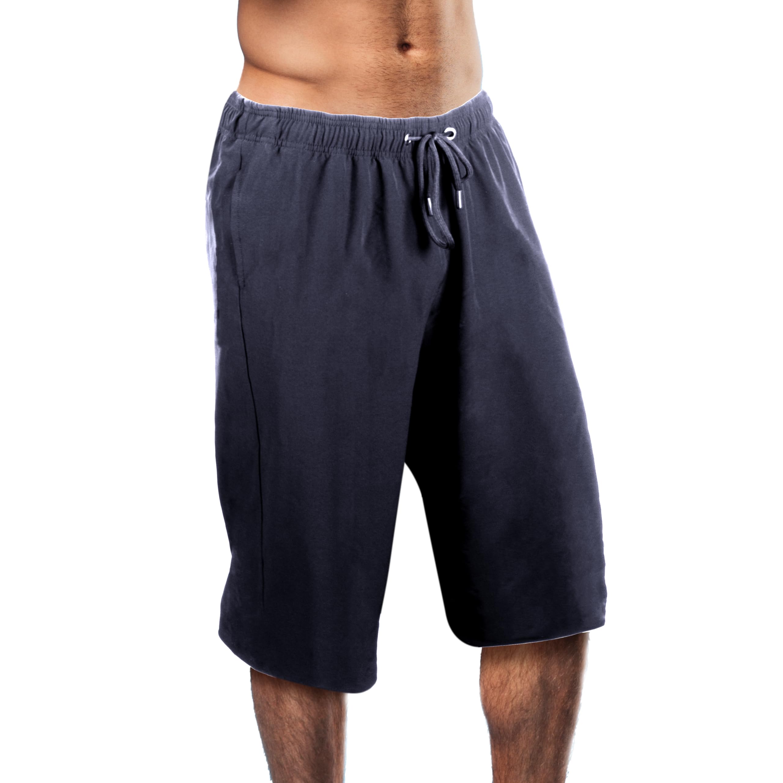 Bañador para hombre hasta la rodilla, cómodo, extralargo, con bolsillos con cremallera, transpirable, secado rápido