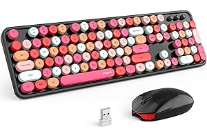 MOFII Wireless Keyboard Mouse Combo: Retro Office Essentials for Enhanced Productivity
