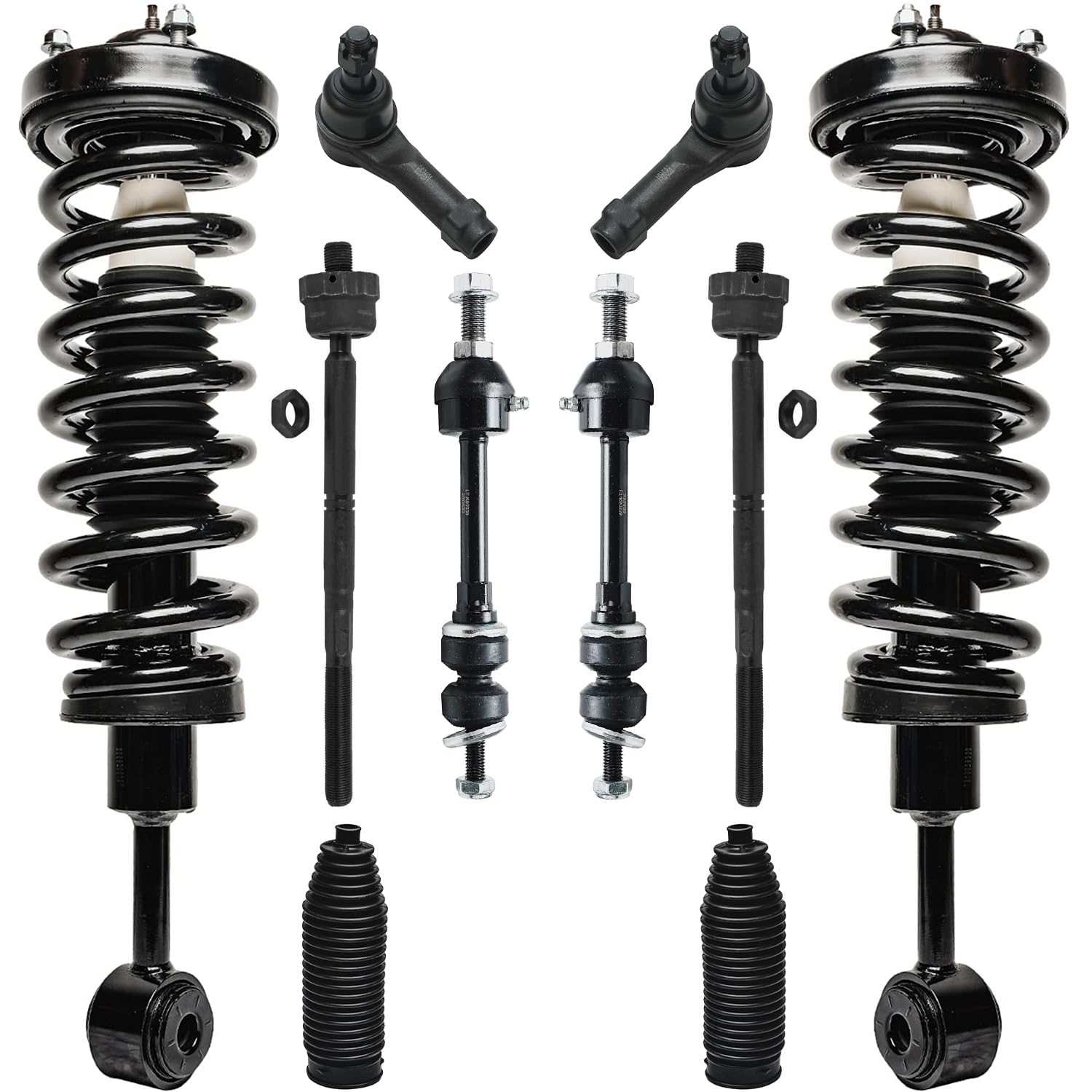 Detroit Axle - 4WD 10pc Front Struts Kit for 2006-2008 Ford F-150
