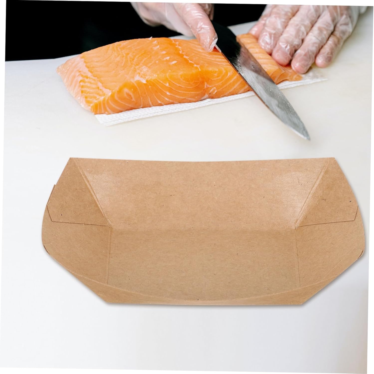 250pcs Disposable Takeout Food Box Oil Paper Fried Food Packaging Microwave Safe for Snacks Popcorn and Hot Cold for Parties and Events