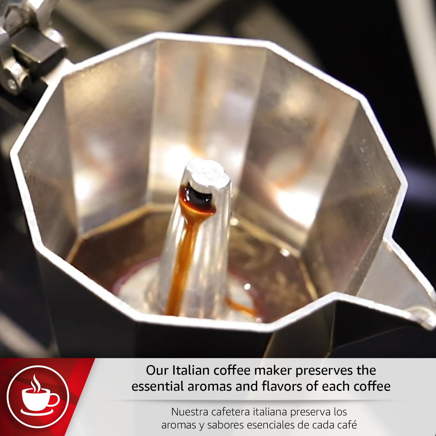 Magefesa Kenia - Cafetera espresso Moka para estufa, 9 tazas/15 onzas, cafetera italiana para café cubano, aluminio extragrueso, mango resistente al calor, segura y fácil de usar, cafetera Greca