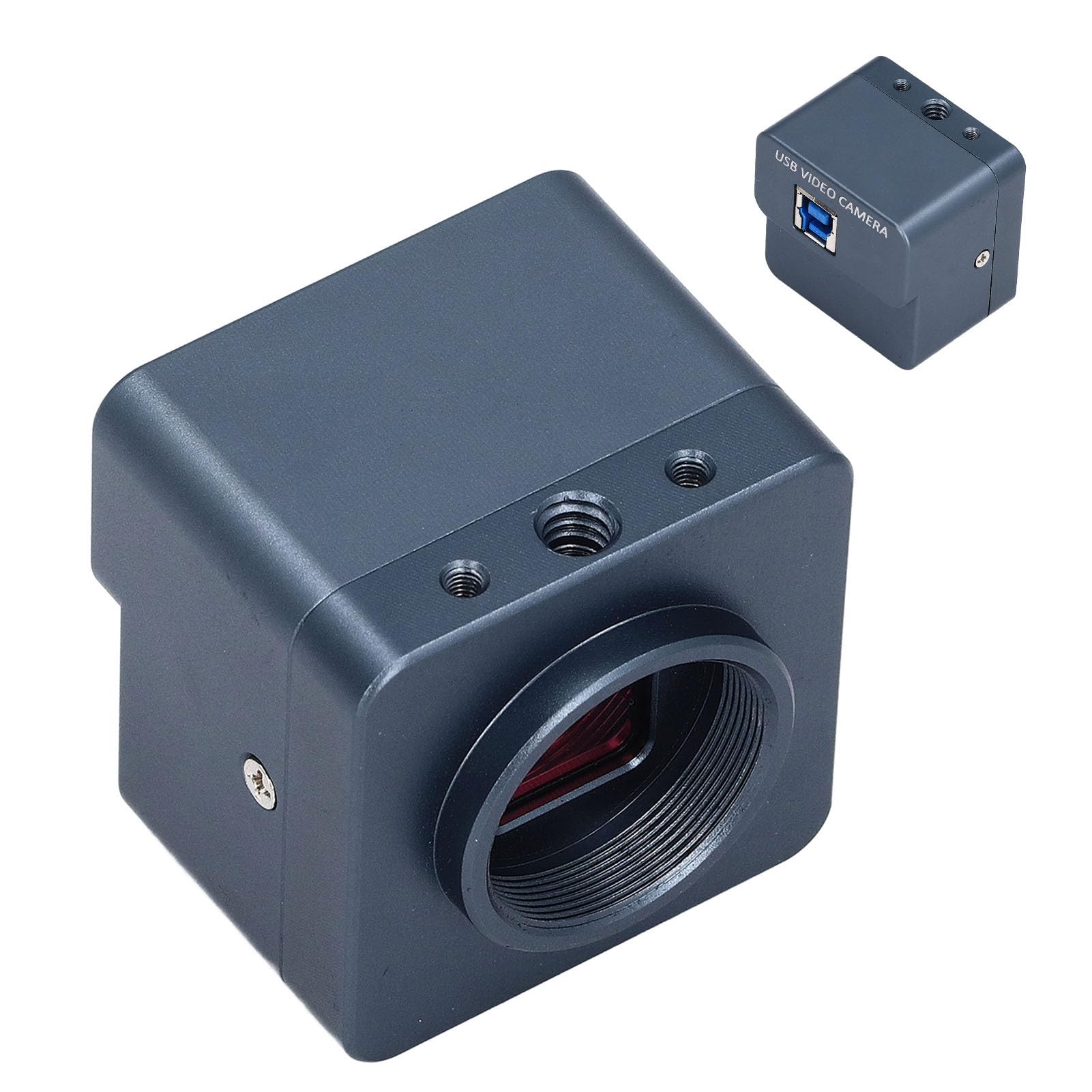 Aramox Elektronisches Okular, Digitaler USB-Mikroskop-Imager, 8 MP, 4K-UVC-Kamera, Okular mit Progressiver Abtastung, Weißabgleich und Messung für den Naturwissenschaftlichen Unterricht Im