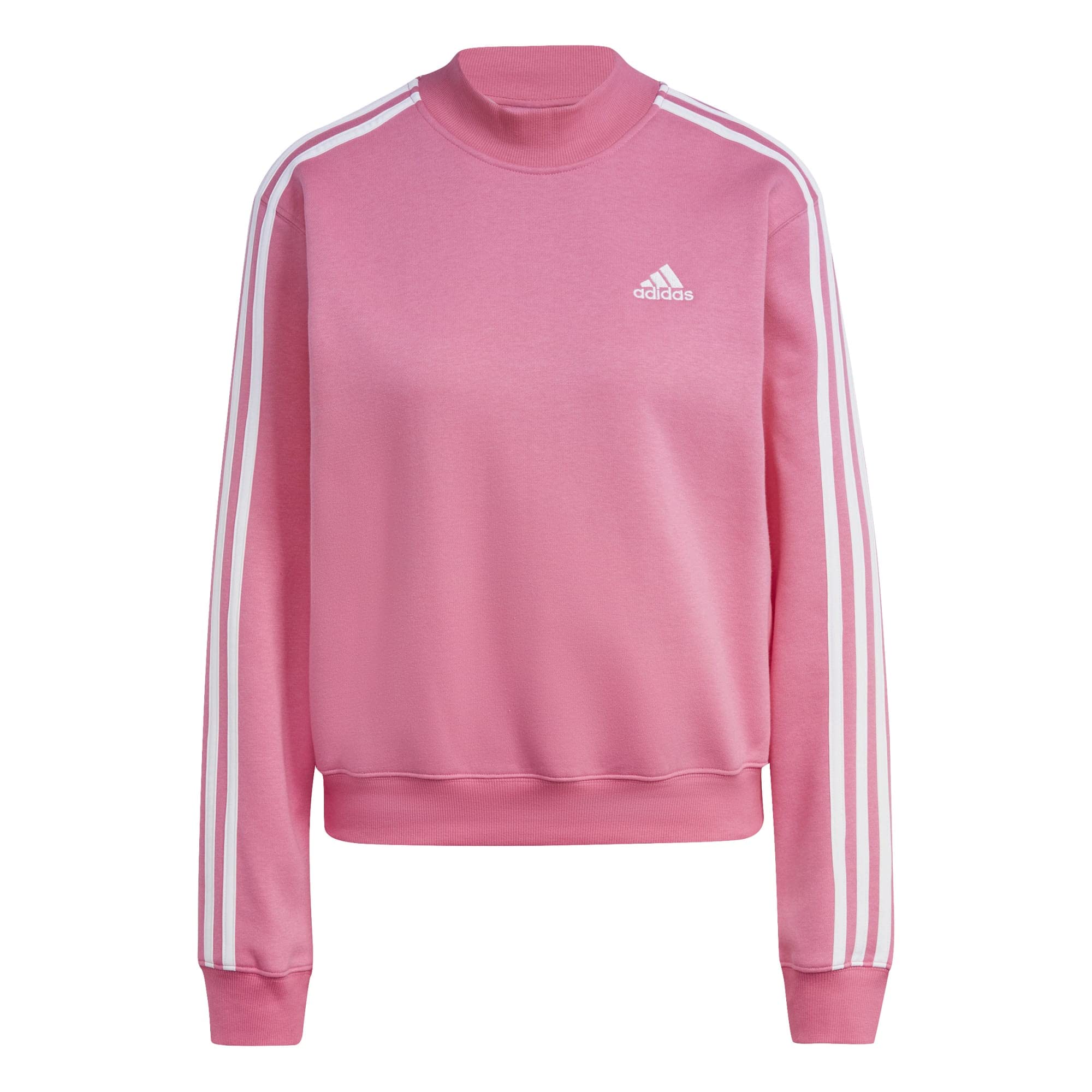 adidasWomen's Essentials 3-stripes Half Neck Fleece Sweatshirt
