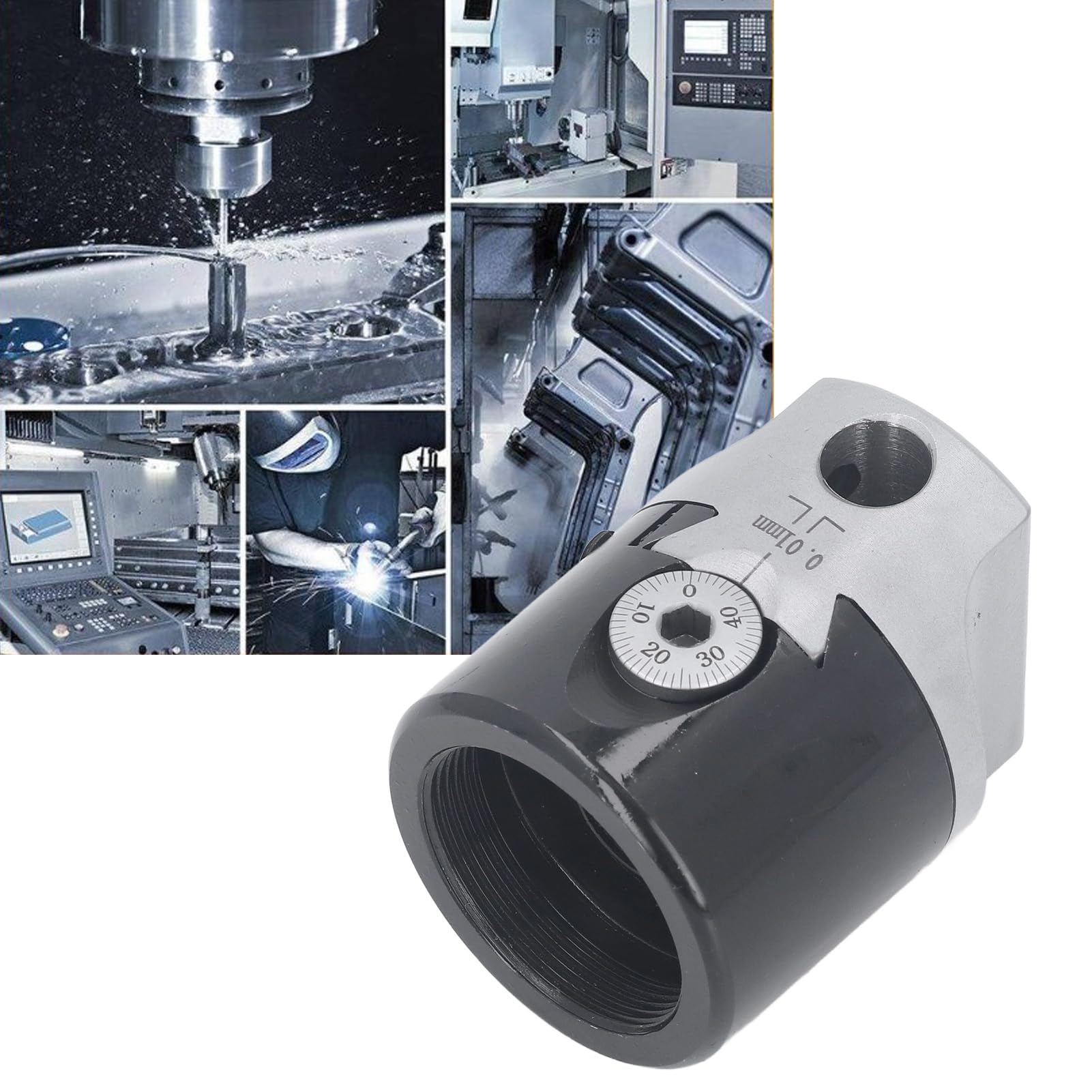 40cr Stahl Bowing Head 12mm 0,01mm Genauigkeit 10-125mm Bereich Fräsmaschine