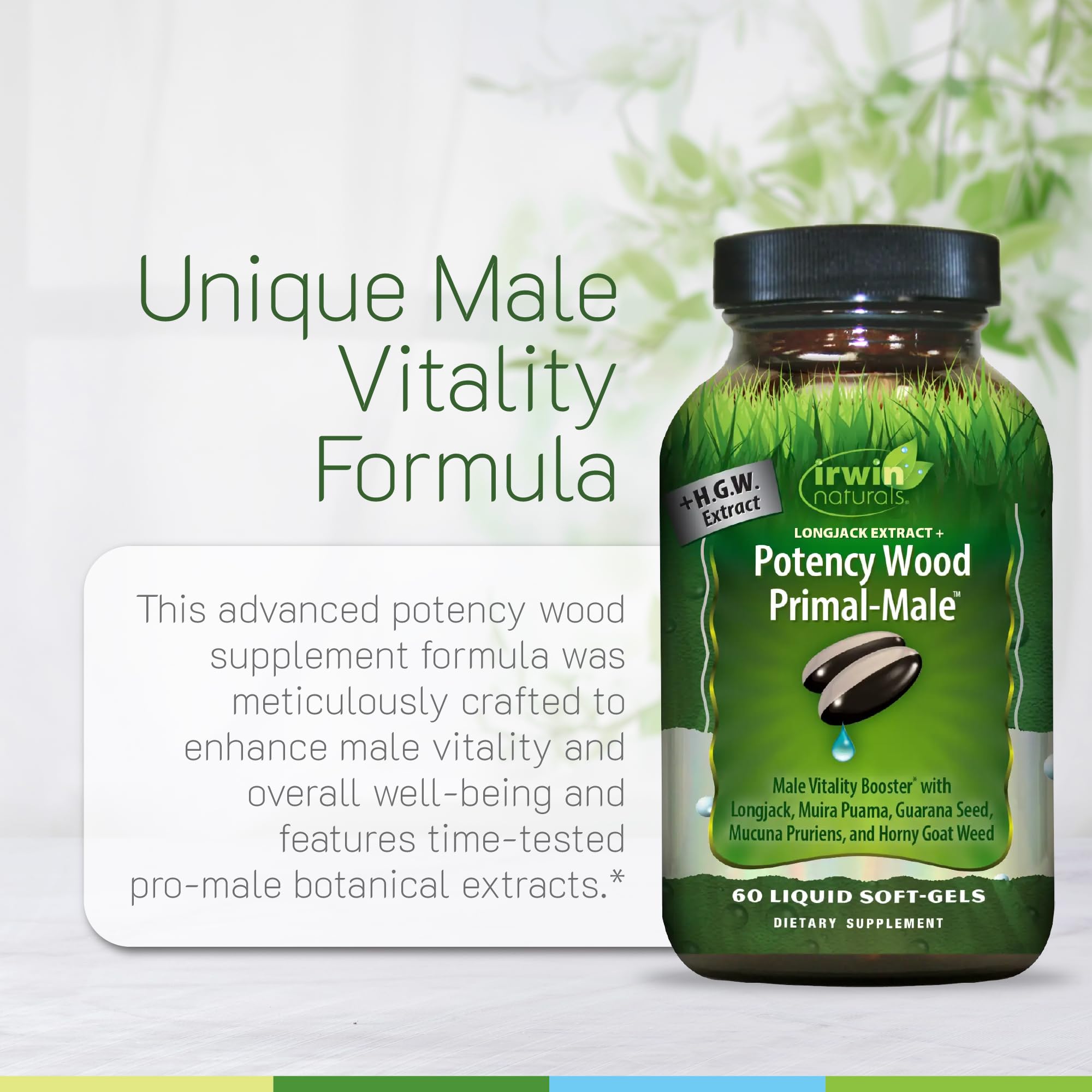 Irwin Naturals Potency Wood Primal-Male Vitality with Longjack + — Amazon image 5