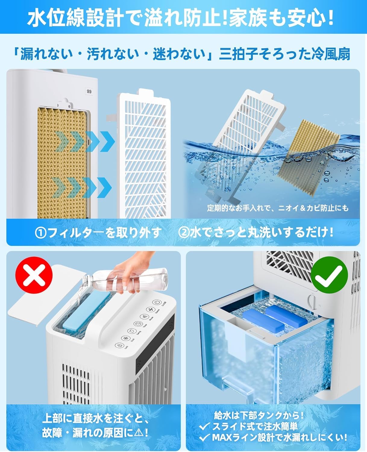 【✨購入者特典付き】冷風機 強力 10L水タンク+6個専用保冷パック Amazon | 【公式】【2026年版】Braveby 冷風機 強力 10L水タンク+6個