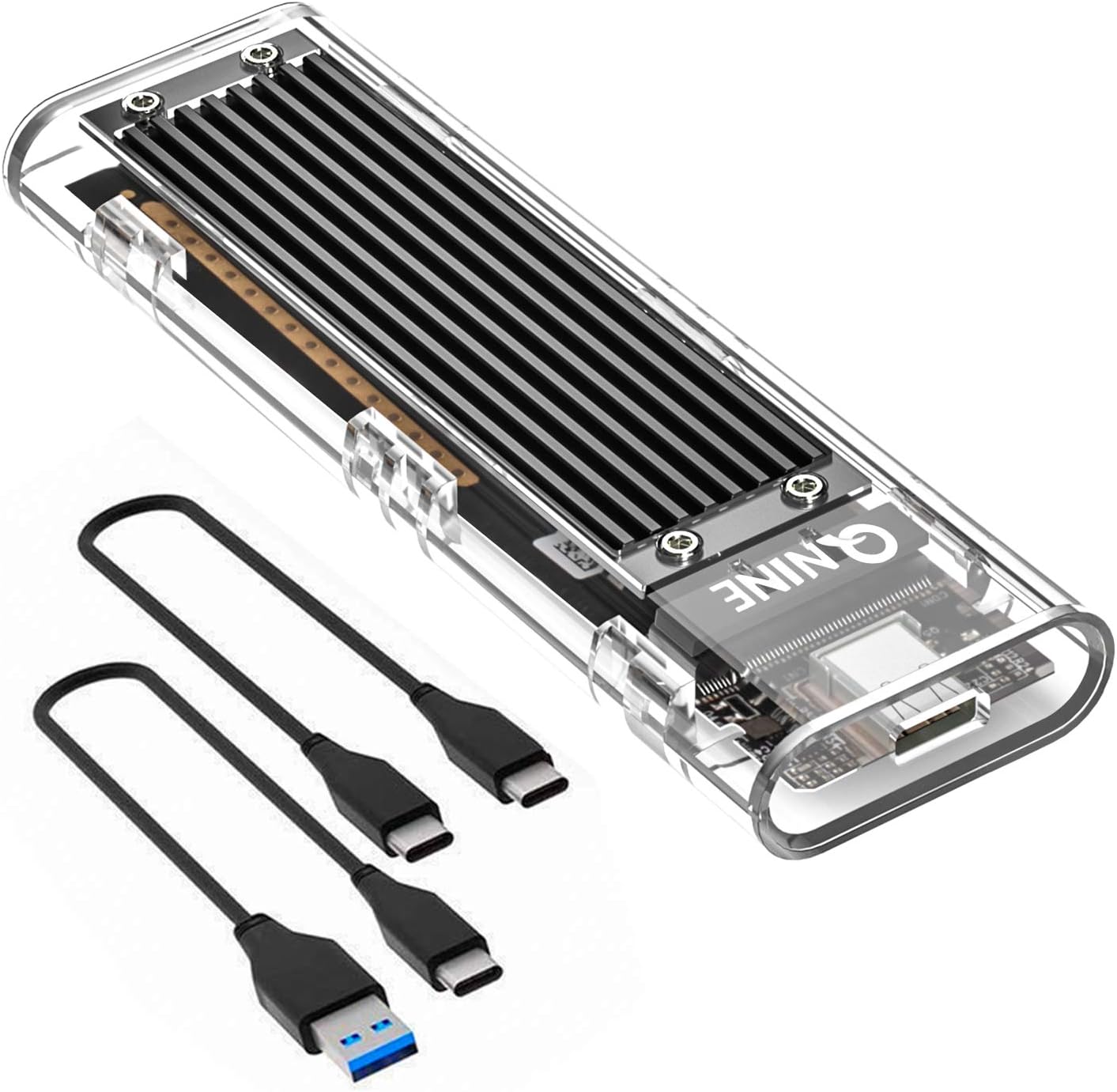 NVME SSD Enclosure, Tool Less to Remove The Case, Ideal for Samsung 970 EVO Plus, 970 PRO Sereis, WD Black, Crucial P1 Series SSD