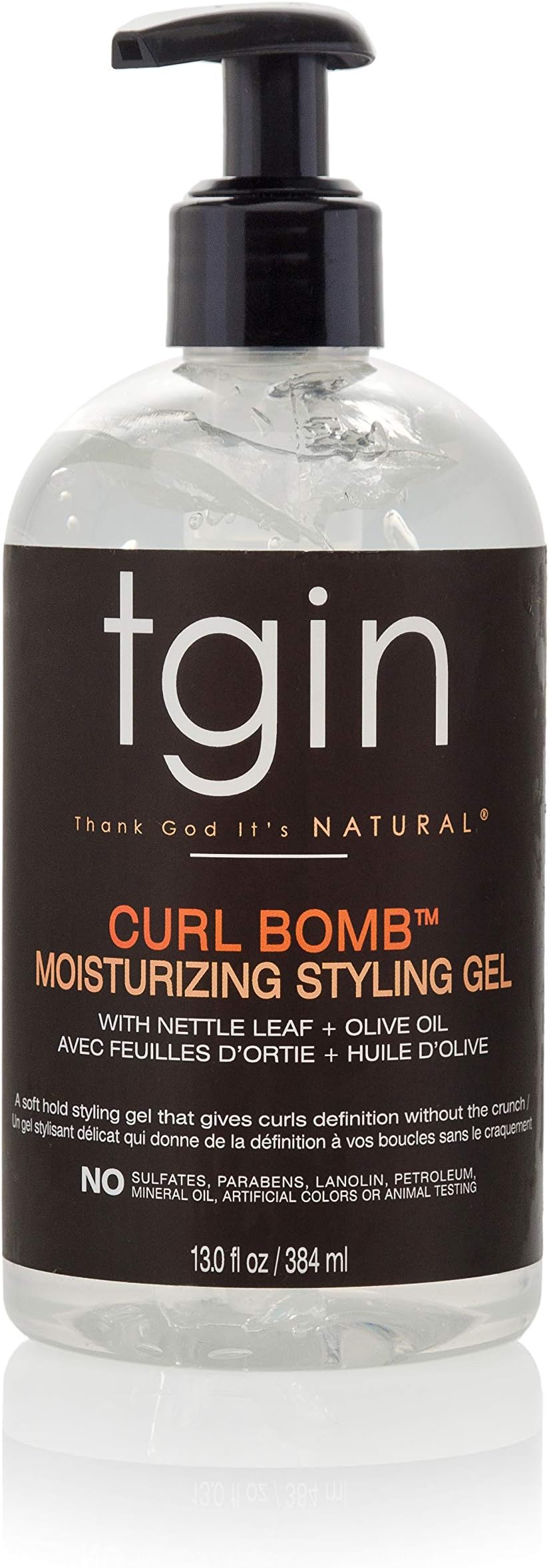 Thank God It's Natural tgin Curl Bomb Moisturizing Styling Gel For Natural Hair - Dry Hair - Curly Hair, 13 oz