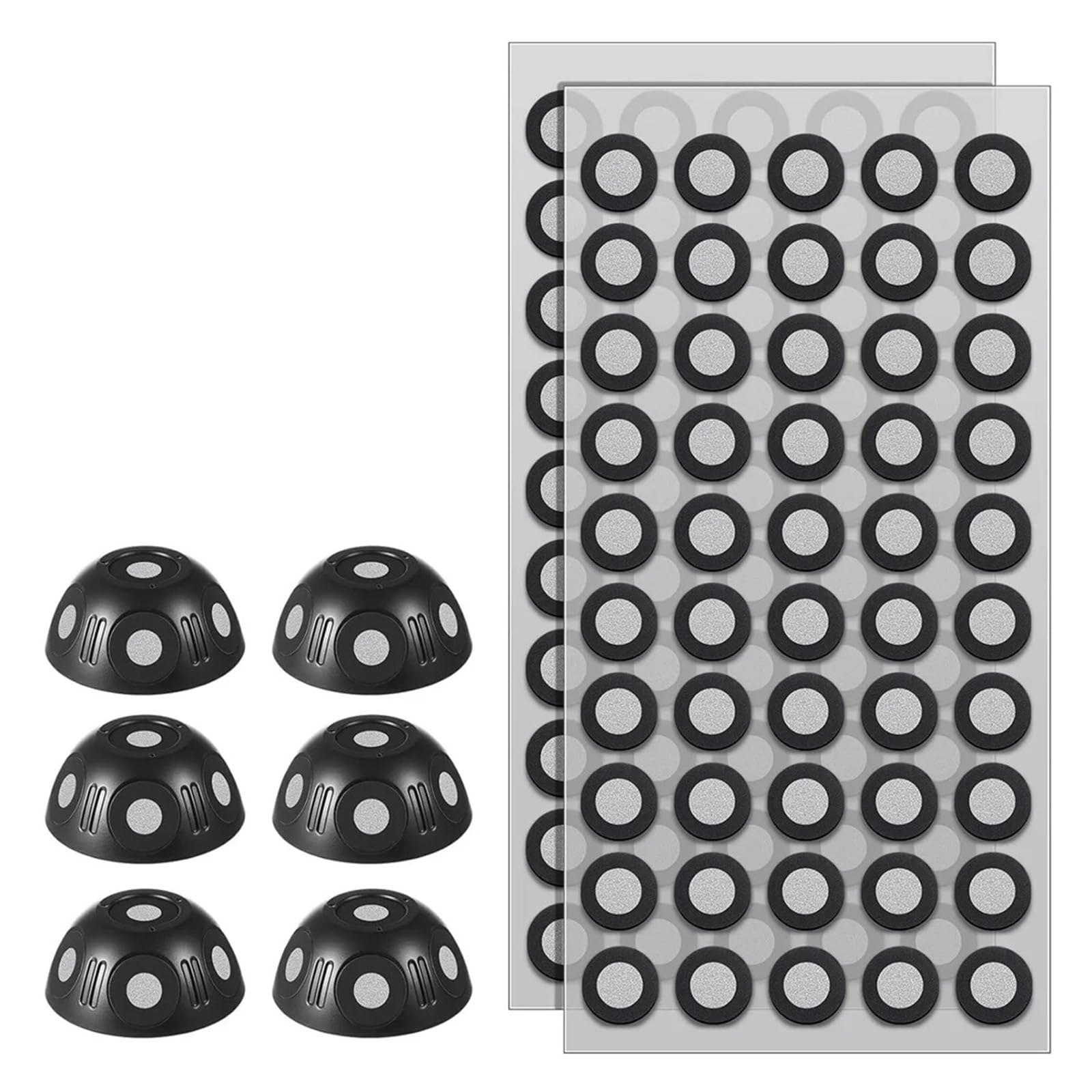 Juego de marcadores multiángulo con puntos de escáner 3D de 6 caras y 100 puntos y plato giratorio de escáner de escaneo de puntos de 10 Uds. De 6mm Mejora la precisión