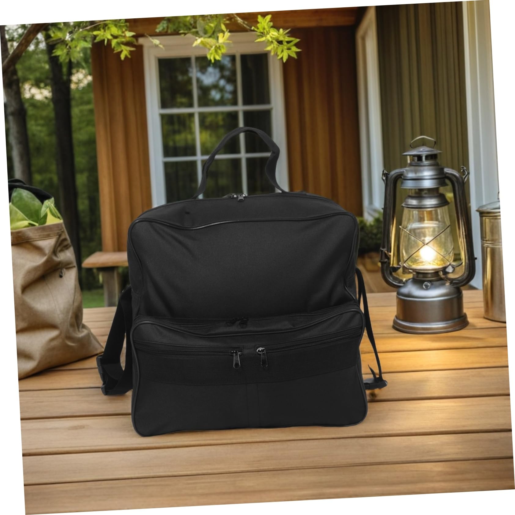 Bolsa De Almacenamiento Para Silla De Ruedas Eléctrica Mochila Utilitaria Bolsillos Para Viajes Andador Ligero Cochecito y Portavasos De Gran Capacidad