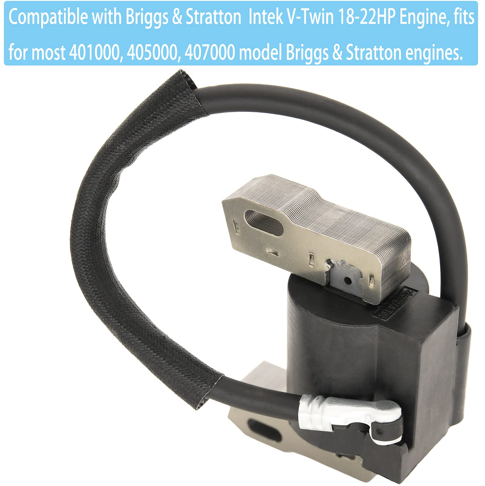 Kompatibel mit 592846 Zündspule kompatibel mit Briggs & Stratton Intek V-Twin 18-22HP Motor ersetzt 799651 691060 401577