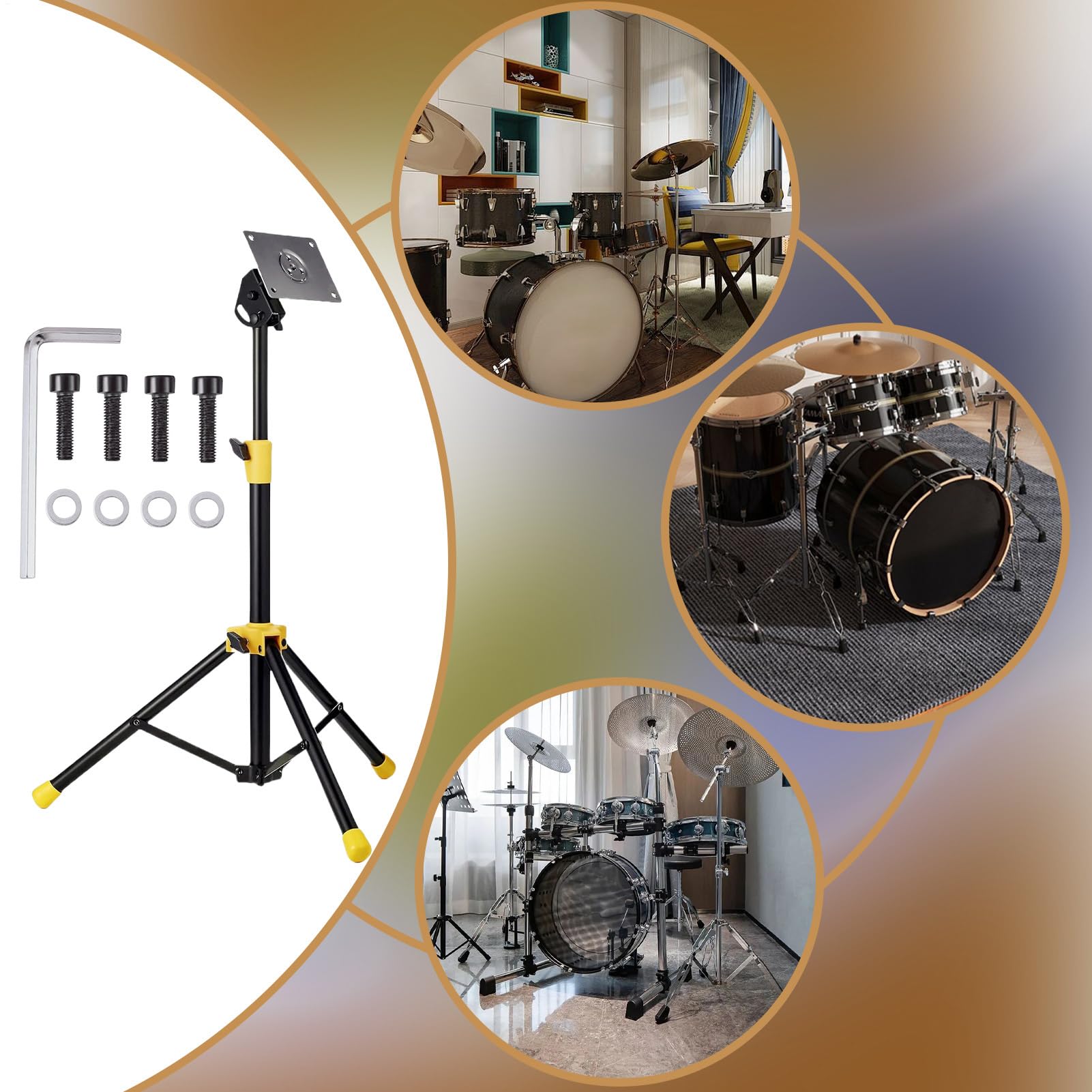 Soporte Para Caja Clara | Soporte Ajustable Para Caja Con Trípode | Accesorios Y Sujeción Para Estudio En Casa Y Audio En